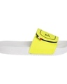 Shop Men's Yellow Printed Velcro Sliders-Full