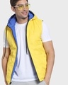 Shop Men's Yellow Puffer Jacket-Front