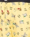 Shop Men's Yellow Regular Fit Printed Pyjamas-Full