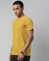 Shop Men's Yellow Regular Fit Printed T-shirt-Design