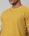 Shop Men's Yellow Regular Fit Printed T-shirt-Full
