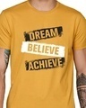 Shop Men's Yellow Regular Fit T-shirt-Full