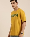 Shop Men's Yellow Sandiego Typography Oversized T-shirt-Design