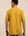 Shop Men's Yellow Sandiego Typography Oversized T-shirt-Full
