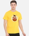 Shop Men's Yellow Scared Pumba Graphic Printed T-shirt-Front