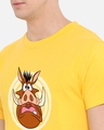 Shop Men's Yellow Scared Pumba Graphic Printed T-shirt