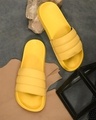 Shop Men's Yellow Sliders-Front