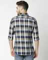 Shop Men's Yellow Slim Fit Casual Indigo Shirt-Full