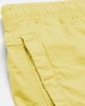 Shop Men's Yellow Slim Fit Cotton Shorts