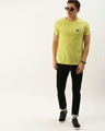 Shop Men's Yellow Solid T-shirt-Full