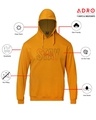 Shop Men's Yellow Stay Fearless Typography Hoodie-Design