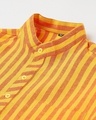 Shop Men's Yellow Striped Kurta