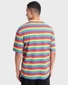 Shop Men's Yellow Striped Oversized T-shirt-Design