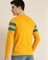 Shop Men's Yellow Striped T-shirt