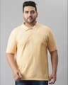 Shop Men's Yellow Stylish Half Sleeve Casual T-shirt-Front