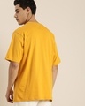 Shop Men's Yellow Tokyo Typography Oversized T-shirt-Full