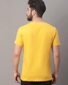 Shop Men's Yellow Typographic T-shirt-Full