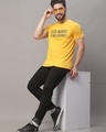 Shop Men's Yellow Typographic T-shirt