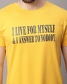 Shop Men's Yellow Typographic T-shirt