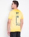 Shop Men's Yellow Typography T-shirt-Full