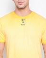 Shop Men's Yellow Typography T-shirt