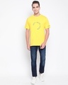 Shop Men's Yellow Typography T-shirt