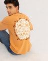 Shop Men's Yellow Typography Oversized T-shirt