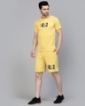 Shop Men's Yellow Graphic Printed Slim Fit Co-ordinates-Full