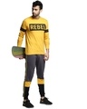 Shop Men's Yellow Typography T-shirt