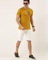 Shop Men's Yellow Typography T-shirt