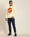 Shop Men's Yellow Typography Slim Fit T-shirt