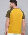 Shop Men's Yellow Color Block Slim Fit T-shirt-Design
