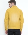 Shop Men's Yellow Washed Denim Jacket-Full
