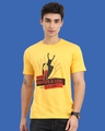 Shop Men's Yellow What Makes A Loki Typography T-shirt-Front