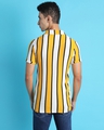Shop Men's Yellow & White Striped Cotton Shirt-Design