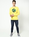 Shop Men's Yellow World Peace T-shirt-Design