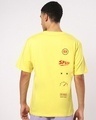 Shop Men's Yellow Zero Km Typography Oversized T-shirt-Design