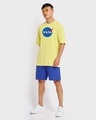 Shop Men's Yellowtail Nasa Meat Ball Typography Oversized T-shirt-Design