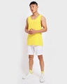 Shop Men's Yellow Scoop Neck Oversized Vest-Full