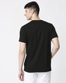 Shop Men Santa Chest Printed Half Sleeves Black T-shirt-Full