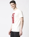 Shop Men Santa Chest Printed Half Sleeves White T-shirt-Design