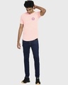 Shop Men's Seashell Pink Know Your Place Fool Graphic Printed T-shirt-Full
