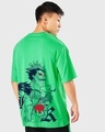 Shop Men's Deep Mint Green Shinigami Ryuk Graphic Printed Oversized T-shirt-Design
