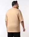 Shop Men's Brown Oversized Plus Size T-shirt-Design