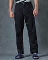 Shop Men's Black Pyjamas-Front