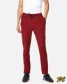 Shop Men's Solid Red Track Pants-Front
