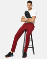 Shop Men's Solid Red Track Pants-Design