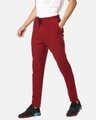 Shop Men's Solid Red Track Pants-Full