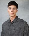 Shop Men's Grey All Over Printed Super Loose Fit Shirt