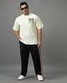 Shop Men's Gardenia Graphic Printed Super Loose Fit Plus Size T-shirt-Full